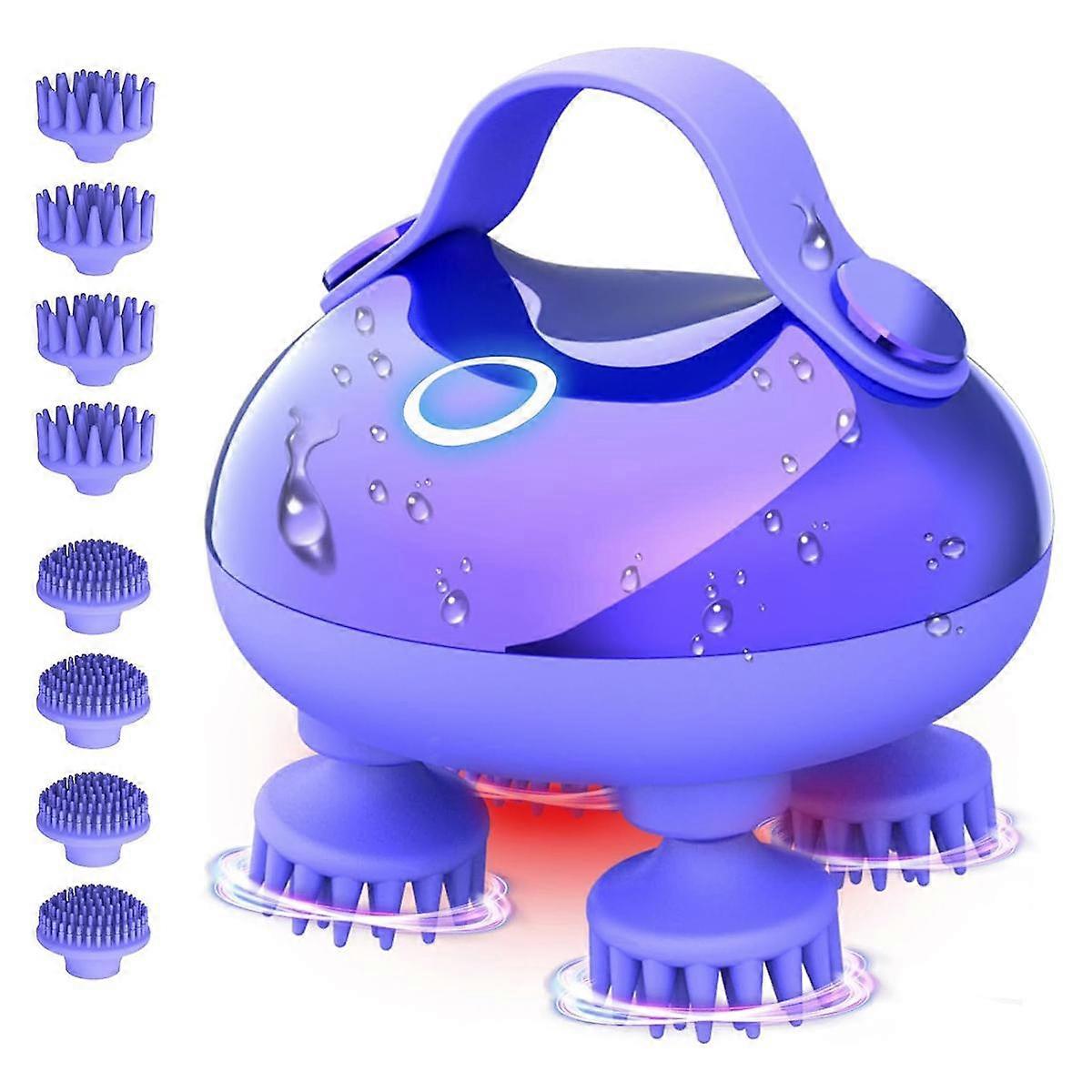Electric Scalp Massager,Portable Scalp Massager Hair Growth,Waterproof Head Massager Scalp,Handheld Scratcher Massager