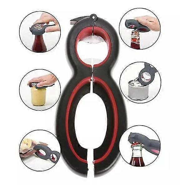 6 i 1 boksåpner for bokser og caps