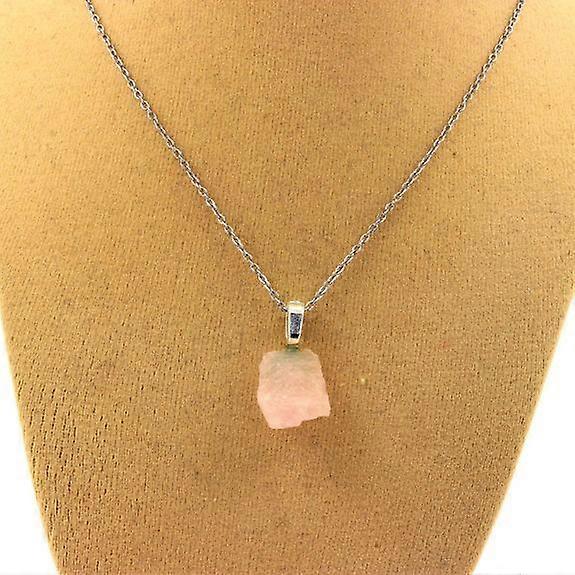 Raw Morganite necklace 9.0 carats