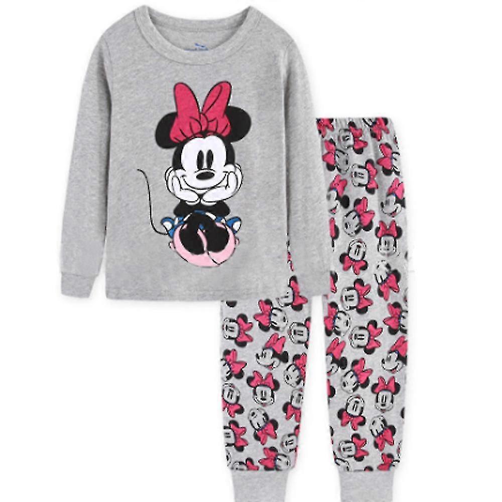 Barn Flickor Mimmi Pigg Pyjamas Set Långärmade Toppar Byxor Nattkläder Nattkläder Pyjamas pyjamas -NMAOV