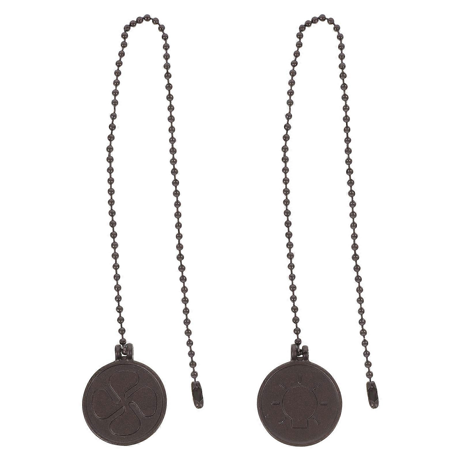 2pcs ventilatore a soffitto Pull Chain Hanging Light Pull Chain Metal Pull Chain Extension