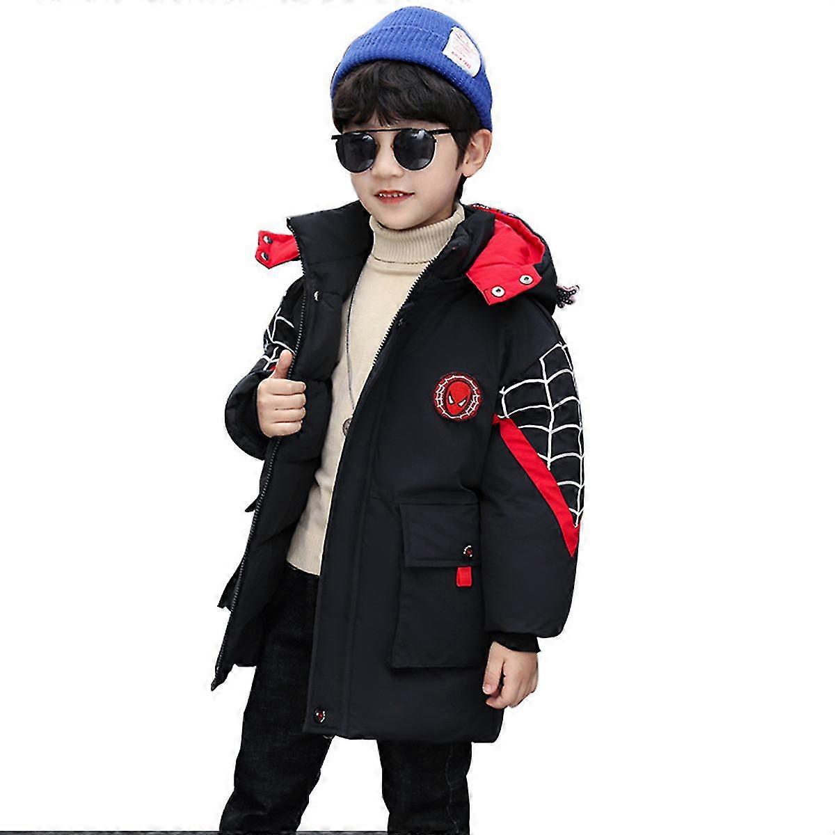 Spider-Man Hooded Jacket Enfants Manteau Chaud d’Hiver