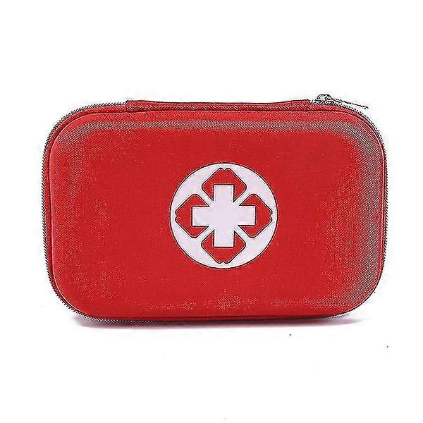 Waterproof Red Semi-Rigid Mini Box Medical Emergency Bag - Empty First Aid Kit