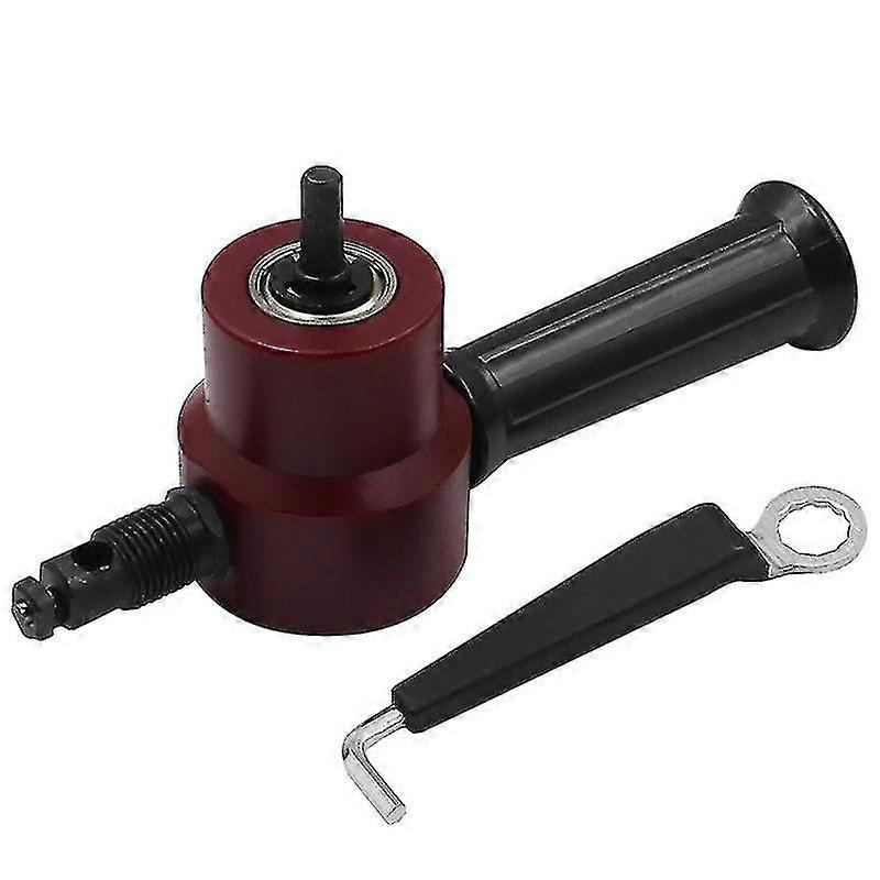 Nibble Metal Cutting Double Head Sheet Nibbler Saw Cutter Electric Drill Attachment Free Cutting Tool Nibbler Sheet Metal Cut