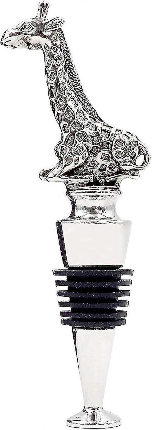 Wine Bottle Stopper Champagne Sparkling Beverage Cork Funny Gifts Set (giraffe)