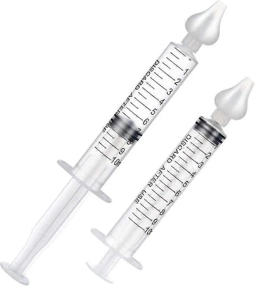 Nasal Aspirator, Nasal Irrigator With Syringe, 2pcs Portable Baby Nasal Irrigator Syringe
