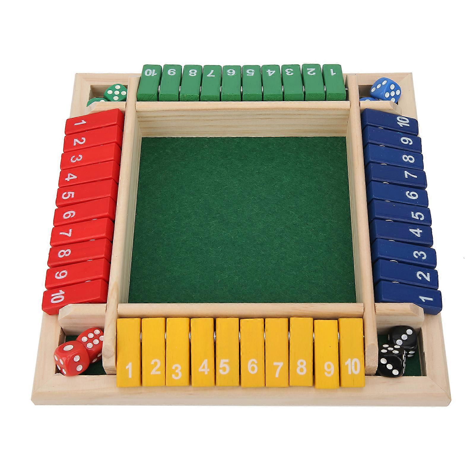 Dice Game Math Game Wooden Board Pub Bar Party Family Parent Child Interactive Game