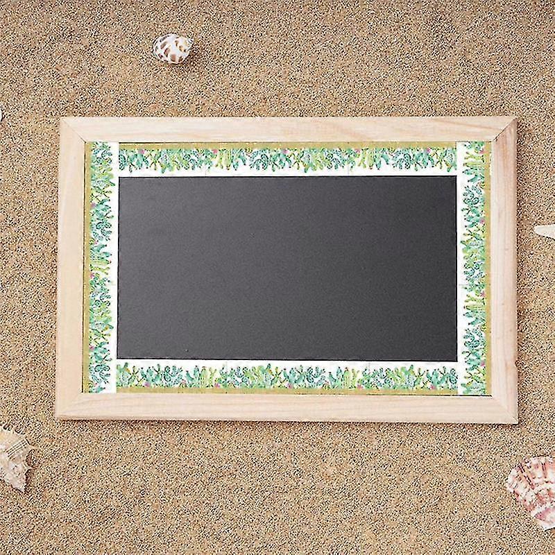 Watercolor Cactus Bulletin Border Paper, 65.6ft Border Trim Bulletin Board Decorations For Home Off