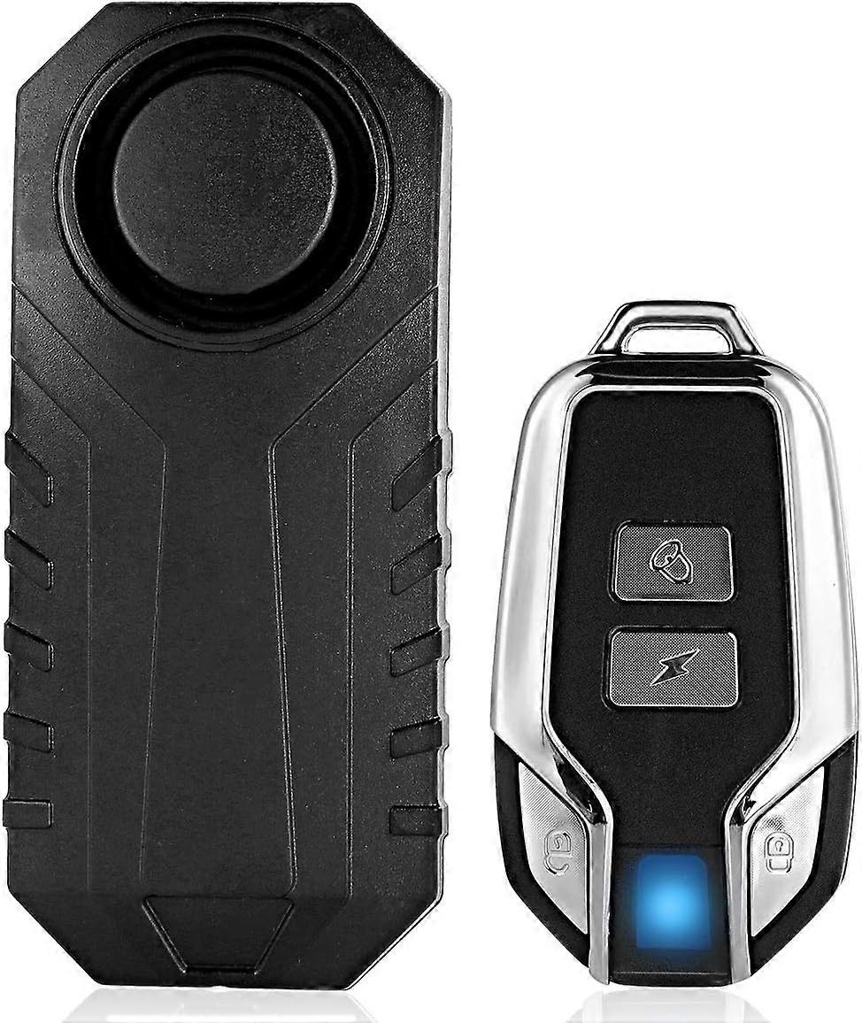 Wireless Vibration Alarm with Remote, Waterproof Security Alarms Vibration Sensor, Intelligent Wireless Remote Control Alarm, for Bicycle/Electric Tri