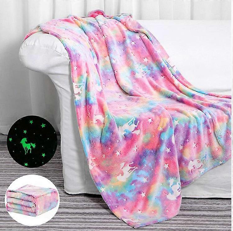 Children's sleeping blanket, 0.75*1 meter soft blanket, color, luminous