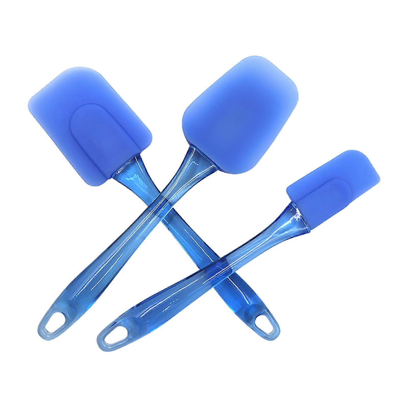 3Pcs Cream Spatulas Food Grade High Toughness Silicone Non-stick Cream Scraper DIY Bread Tools for Home KAESI