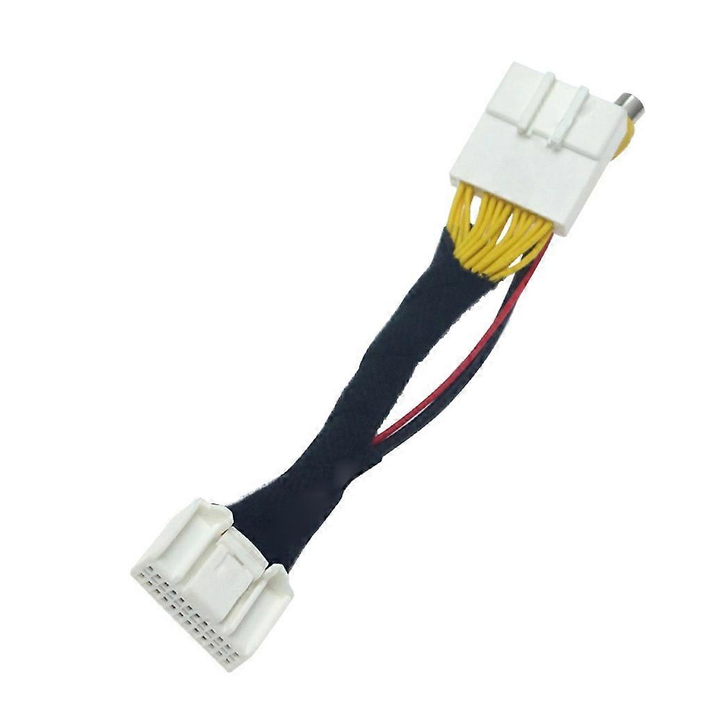 Reverse Parking Camera Connection Cable 24Pin RCA Adapter Line for Renault