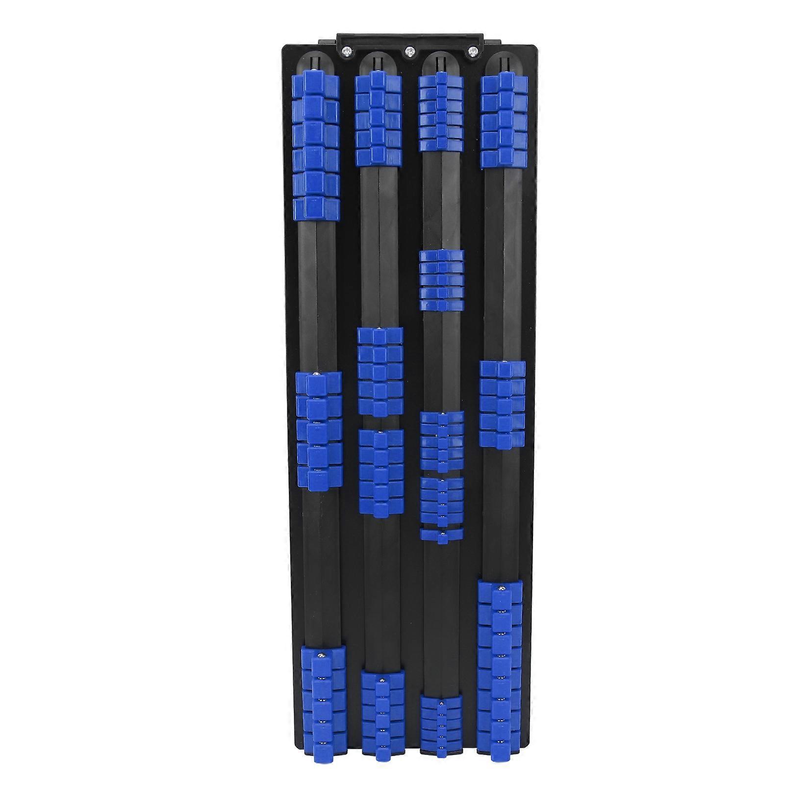 80 Piece Heavy Duty Socket Organizer Portable Socket Holders Racks 1/2inch X 24 Clips 3/8inch X 30 Clips 1/4inch X 26 Clips Blue