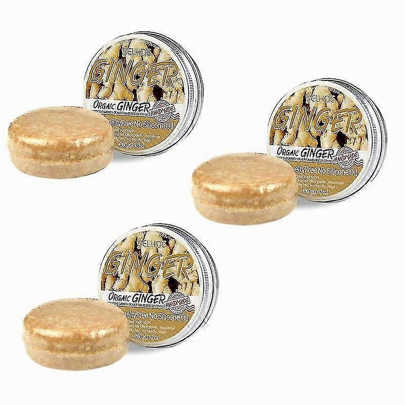 3 قطع شامبو صابون شامبو صابون 60 جرام صابون شامبو زنجبيل