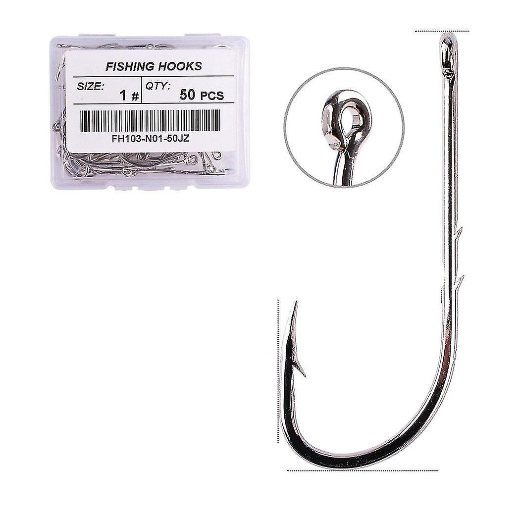 Fishing Hooks High Carbon Steel Sharp Barbed Offset Narrow Bait Hook