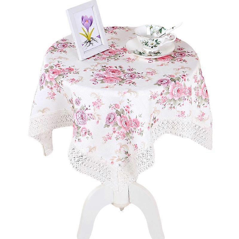 1PC Small Dust-proof Cover Bedside Table Cover Tablecloth Table Cover Polyester Round Table Cover