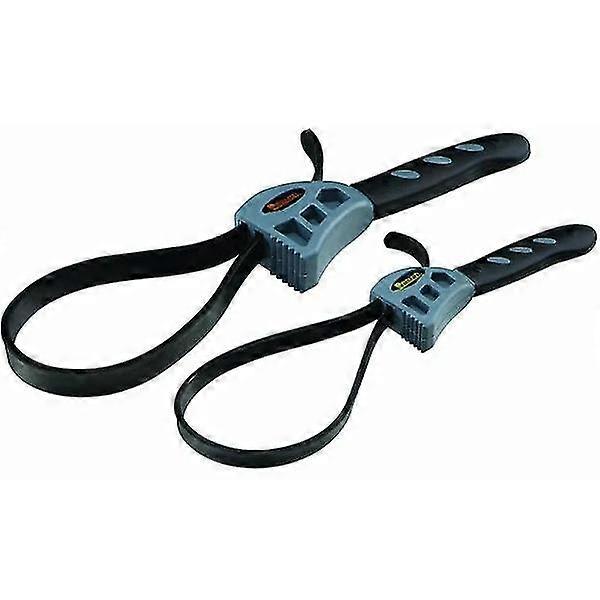 2 Piece Rubber Strap Wrench Set