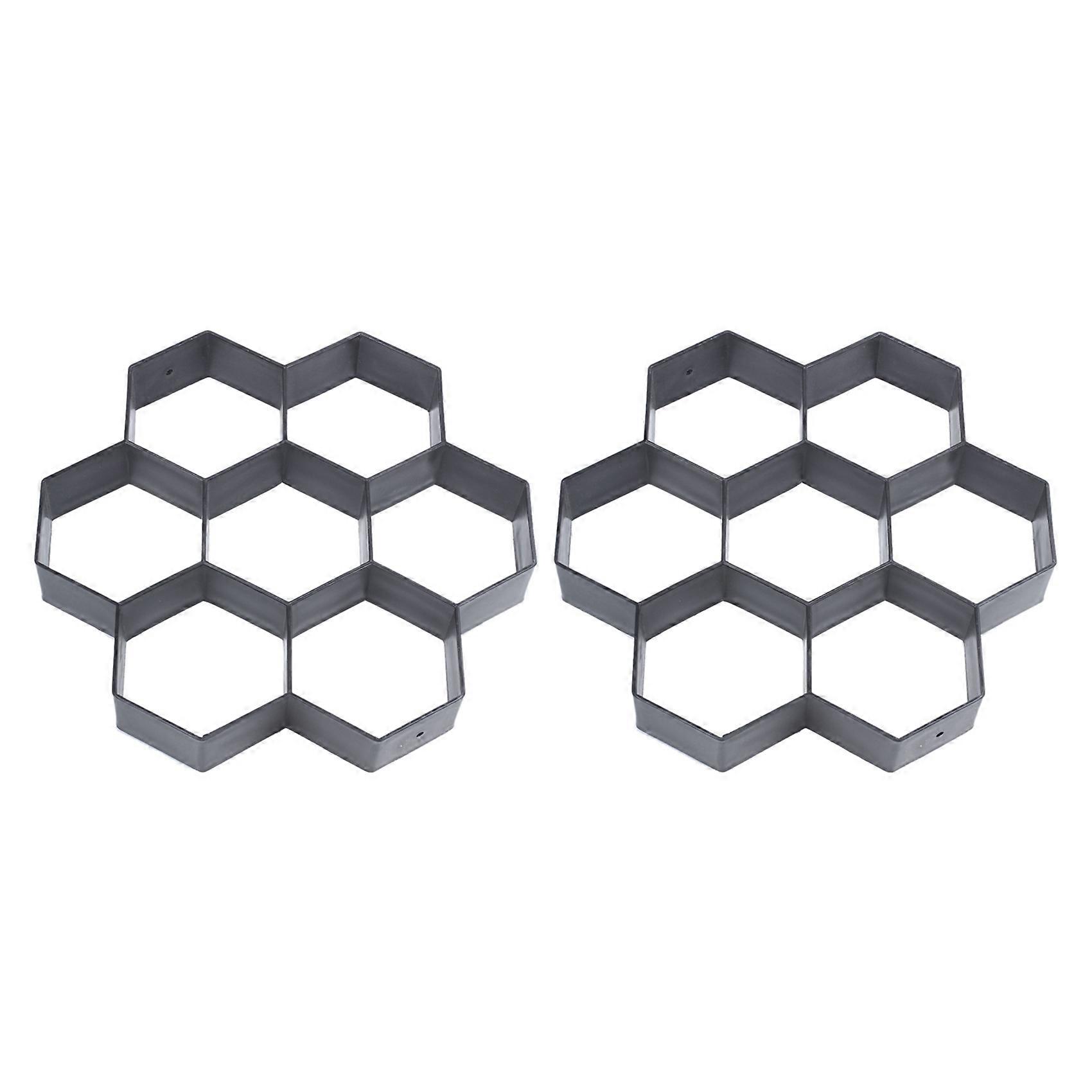 2X DIY Patio Walk Maker Stepping Stone Concrete Paver Mold Reusable Path Maker Mold Garden Paving S