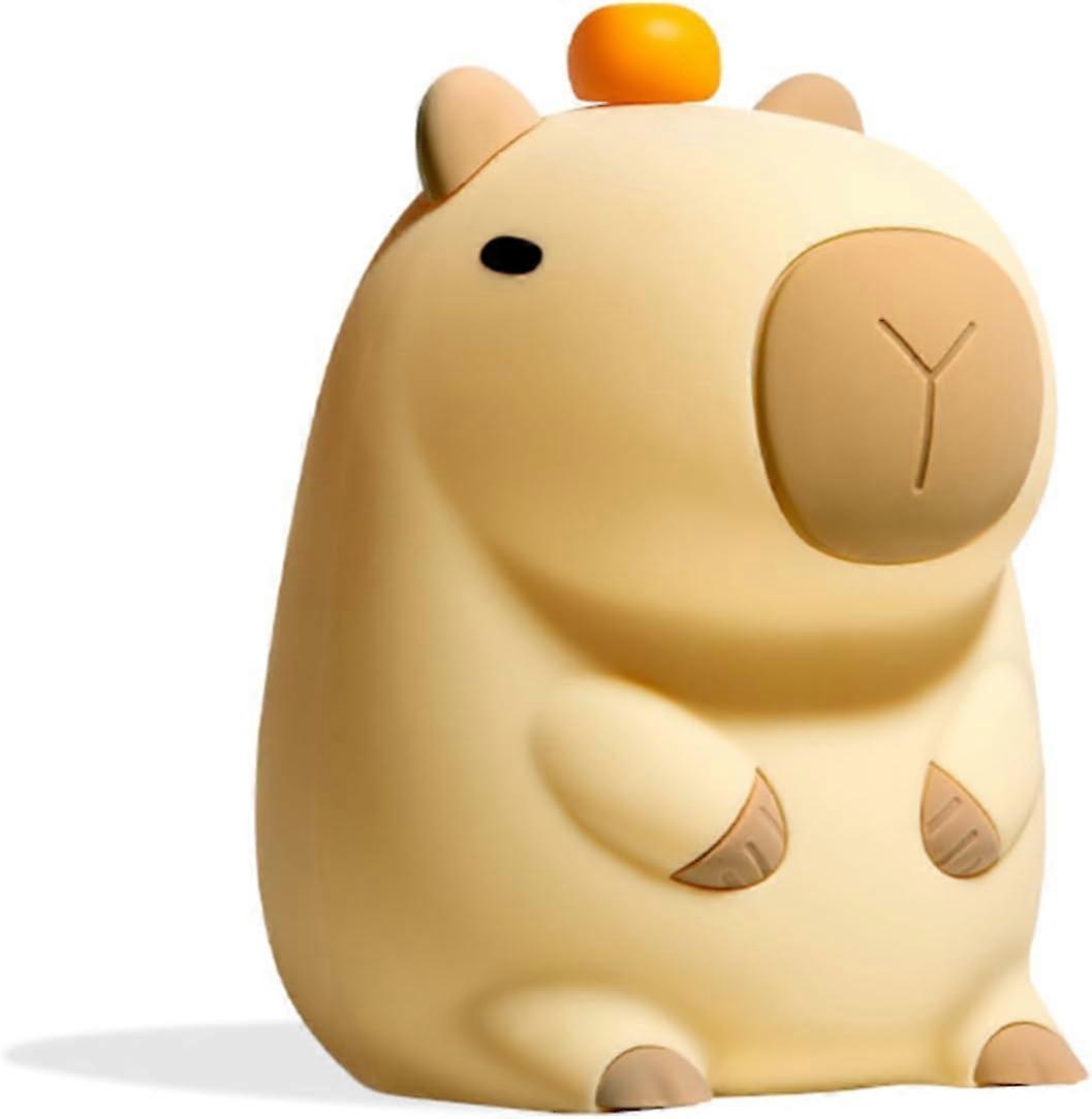 Capybara - Capybara Silicone Night Light, LED Night Lamp, USB Charging and Timer Function for Children's Room, Bedside Table