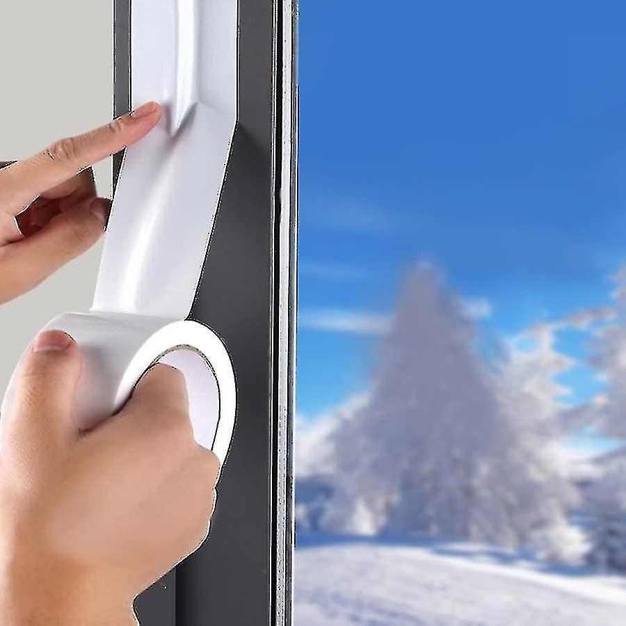 Window Weather Sealing Tape White, Window Isolation Tape For Block Draft Cold Air Dust Rain, No Residue, 2-inch X 20 Yards