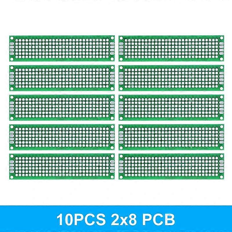 1/10 stks 2x8 Dubbelzijdige Koper Prototype PCB Universele Raad Experimentele Ontwikkeling Plaat Groen