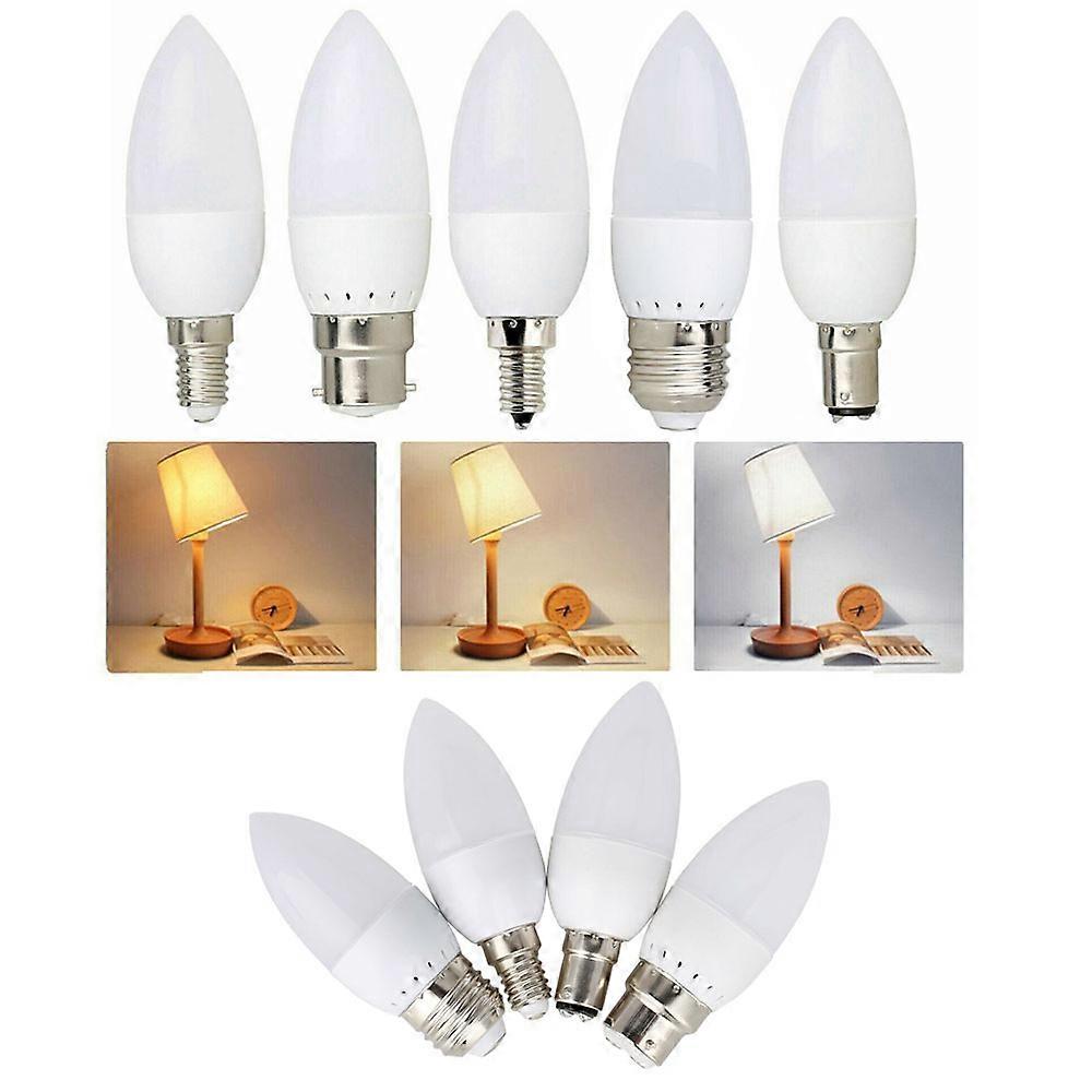 Crazy Price E14 LED Candle Light Bulb B22 E27 B15 E12 Flame Tip Light Edison Super Bright 3W Chandelier Lamp 2835 SMD Cool Warm