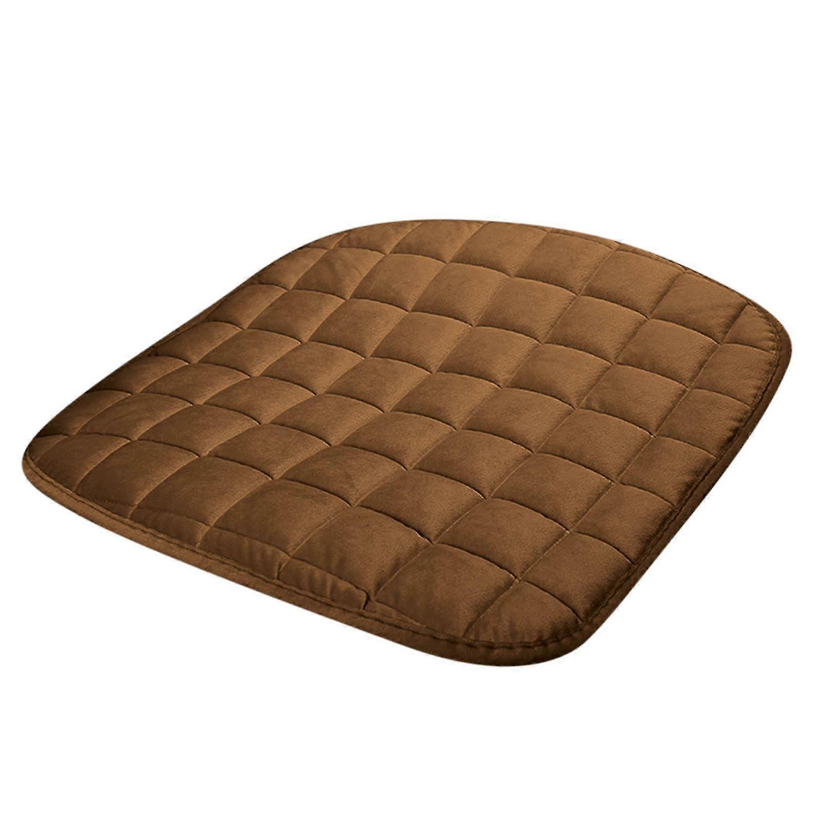 1pc Car Seat Cushion, Premium Comfort Memory Silk Wadding, Non-slip Rubber Bottom With Storage Pouch, Car Seat Pad Universal Fan20240596