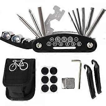 Fiets Reparatie Kit, Fiets Tool Kit, 16 In 1 Multifunctionele Fiets Reparatie Kit, Fietsband Reparatie Kit Voor Fiets, Mountainbike
