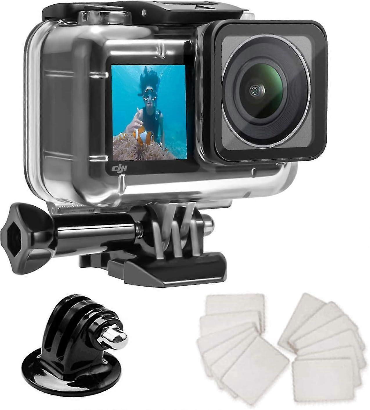 Waterproof Housing Case For Dji Osmo Action 3, Underwater Diving Protective Shell 45m With Bracket Accessories