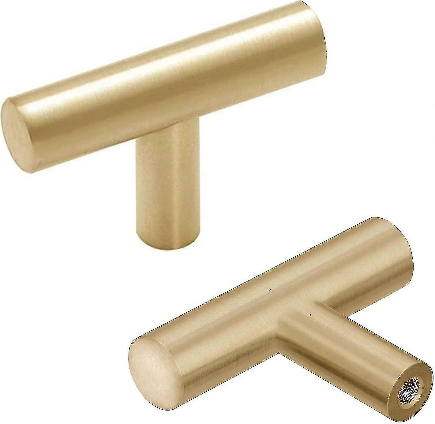 2pcs Drawer Knobs Gold Brass Cupboard Knobs Kitchen Cabinet Knobs Door Handles