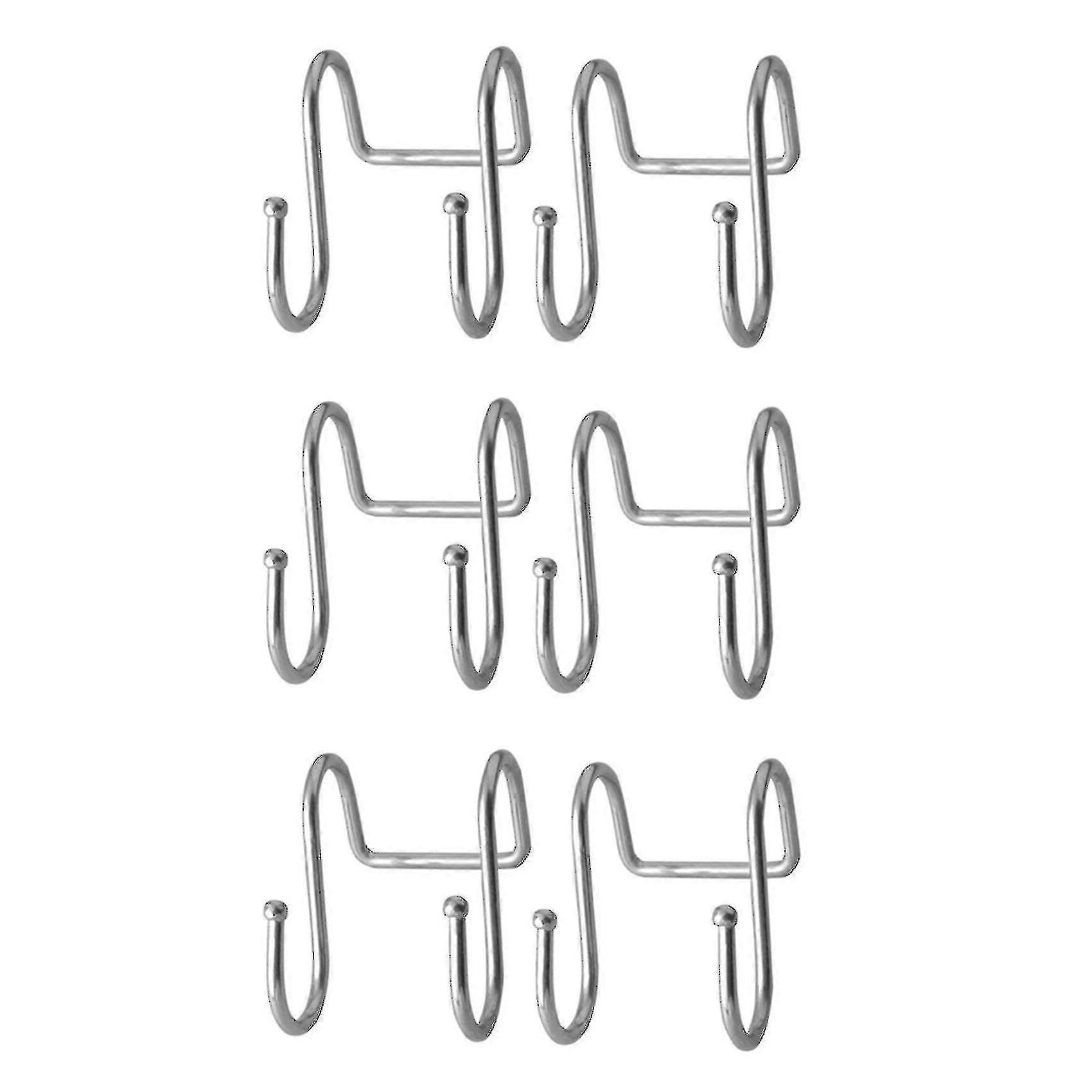 プレミアム6パックデュアルS字型フックステンレススチールハンガー(6パック)XXF
