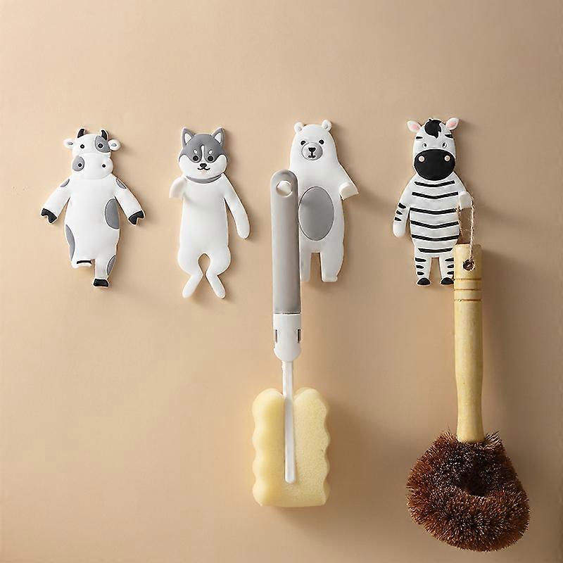 4Pcs Animal S Hook Sticky Hooks Rs