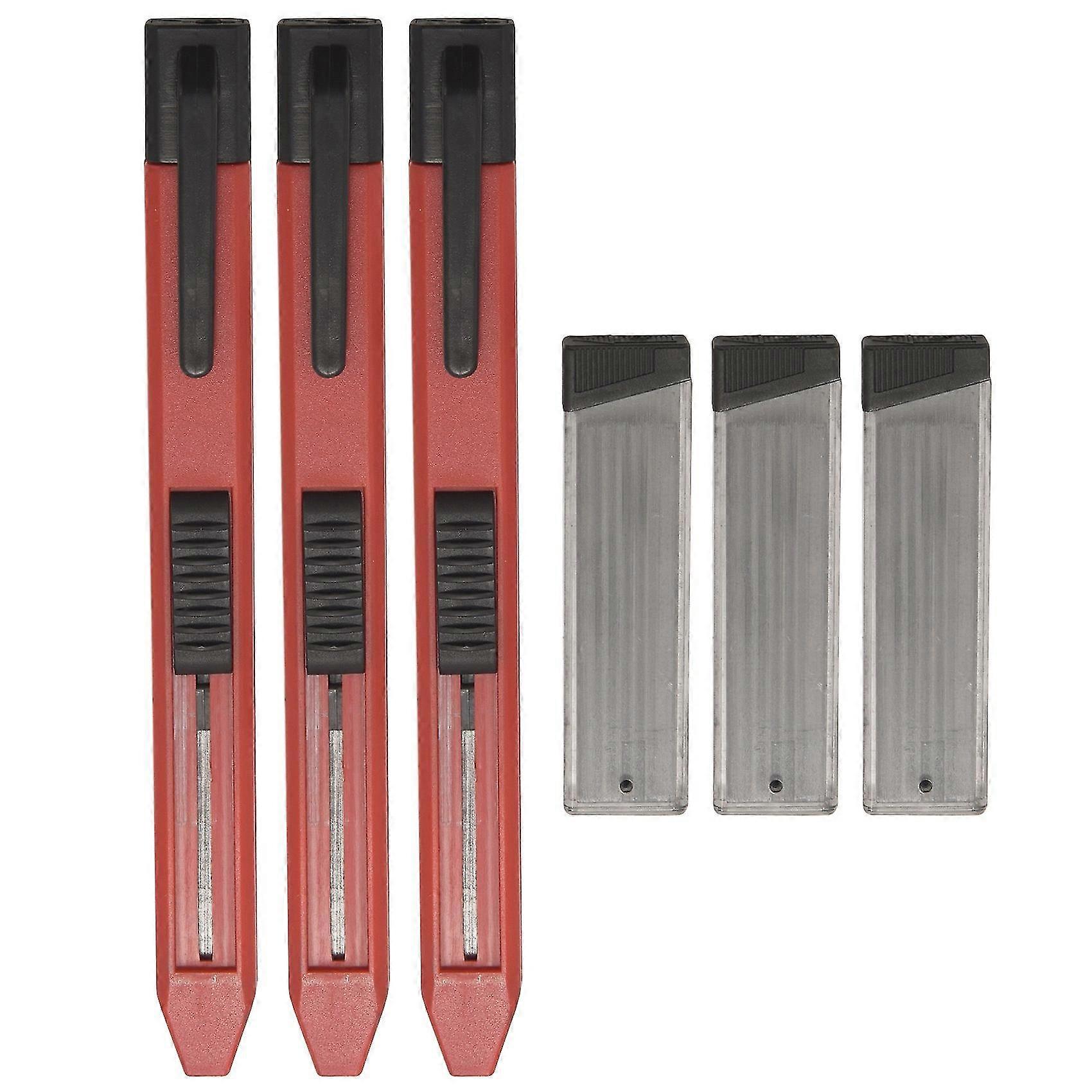3 Sets Of Mechanical Carpenter's Pencil Practical Marking Tools, Suitable For Carpenter Painting Ca