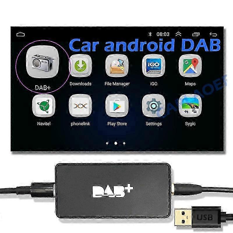 Universal Car DAB Plus Radio Receiver Tuner USB interface for car Android multimedia player system Digital Audio Broadcasting