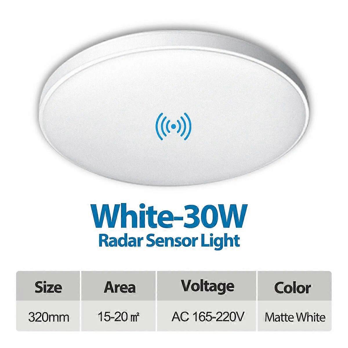 LED Radar Motion Sensor Ceiling Light 220V Cold White Modern Lamp with Auto-sensor Stairs Corrior Decor Smart Ceiling Chandelier