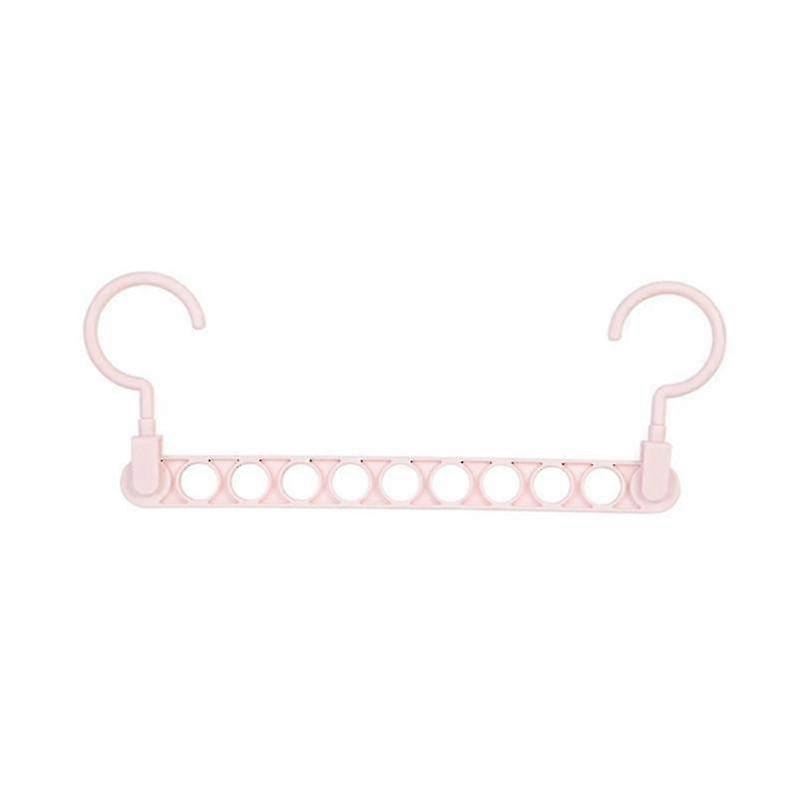 9 Hole Support Clothes Hanger Clothes Drying Rack Multifunction Plastic Storage