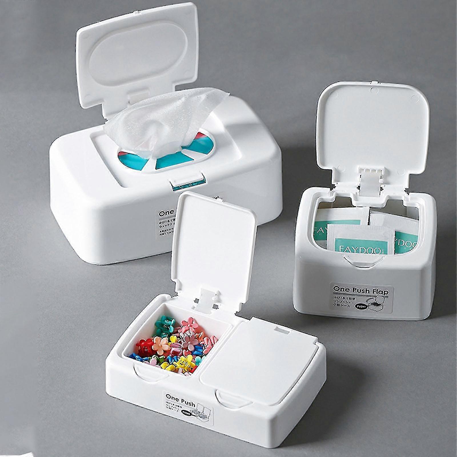 Press-type Wet Wipes Dispenser Box, Wet Wipes With Lid, Wet Tissue Box With Lid For Keeps The Wipes Fresh Dustproof