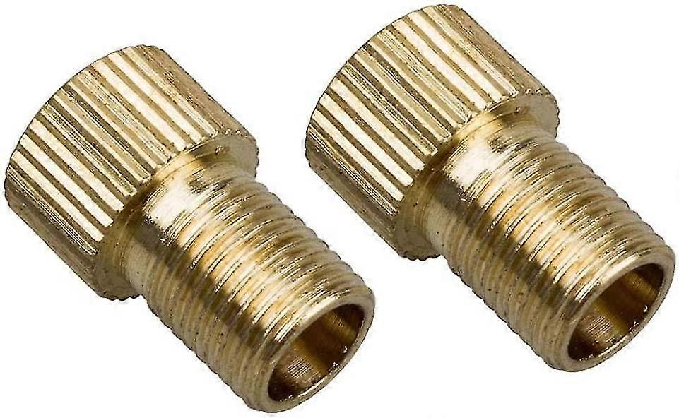 Bicycle Valve Conversion Device Valve Conversion Bicycle Air Cylinder Air Compressor Tool (gold) (2pcs)