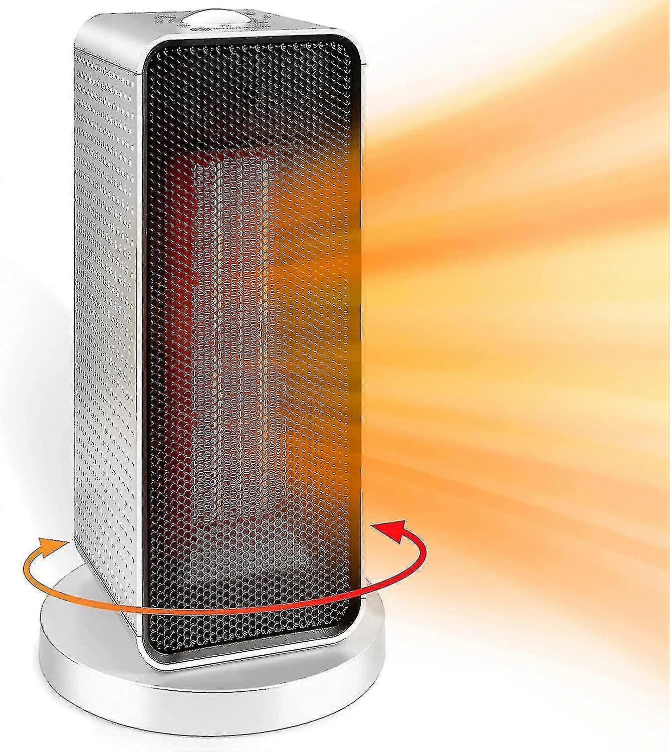 Space Heater, 5w/600/1200w Electric Heaters Indoor Portable With Thermostat , Ptc Fast Heating Ceramic Room Small Heater With Heating And Fan Modes Fo