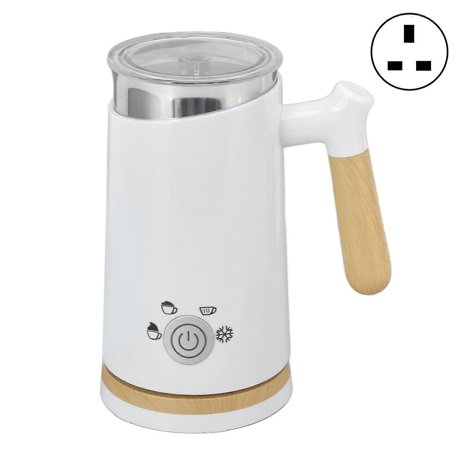 Montalatte elettrico Vaporizzatore elettrico per latte Automatico Schiuma calda e fredda Elettrodomestici per cioccolate calde UK Plug 220V