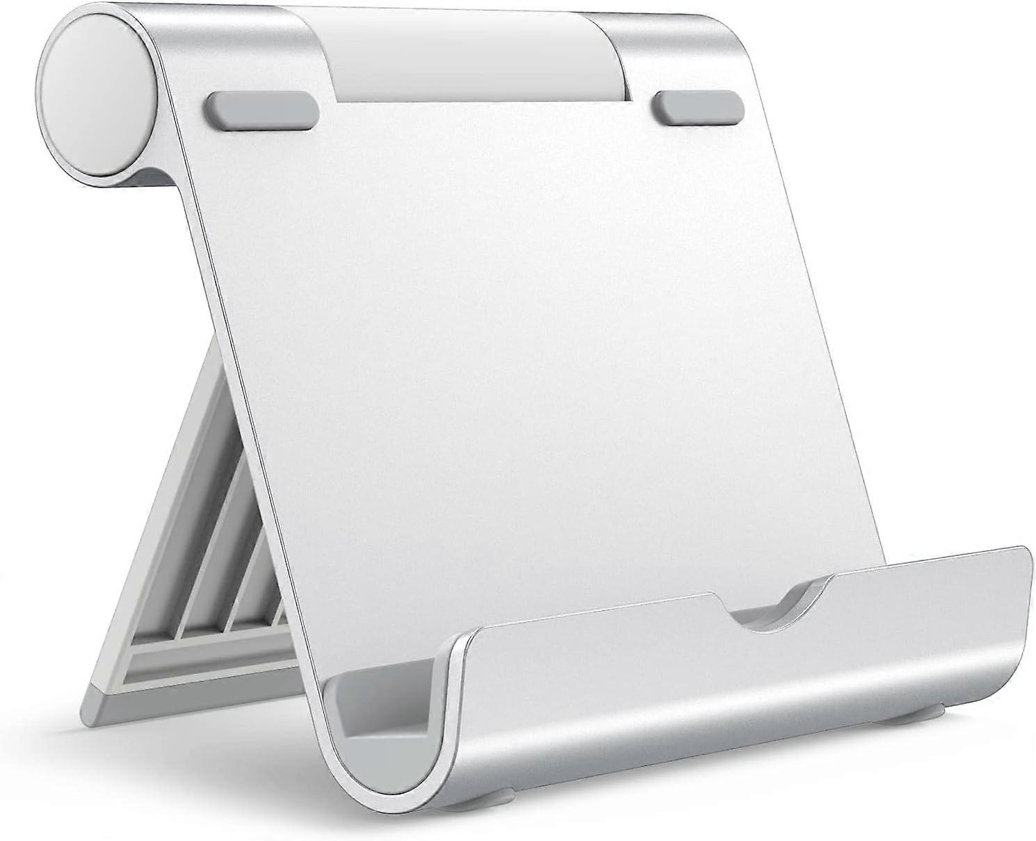 Tablet Stand Holder for Desk, Adjustable Portable Desktop Holder, Foldable Dock for Tablet from 4 Inch to 12.9 Inch, Compatible with iPad Mini/Air/Pro