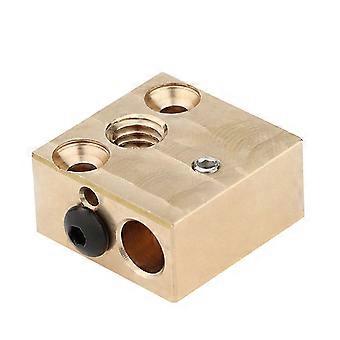 Premium-Messing-Heizblock für CR10 / für E3D V6 3D-Drucker-Extruder-Heatblock