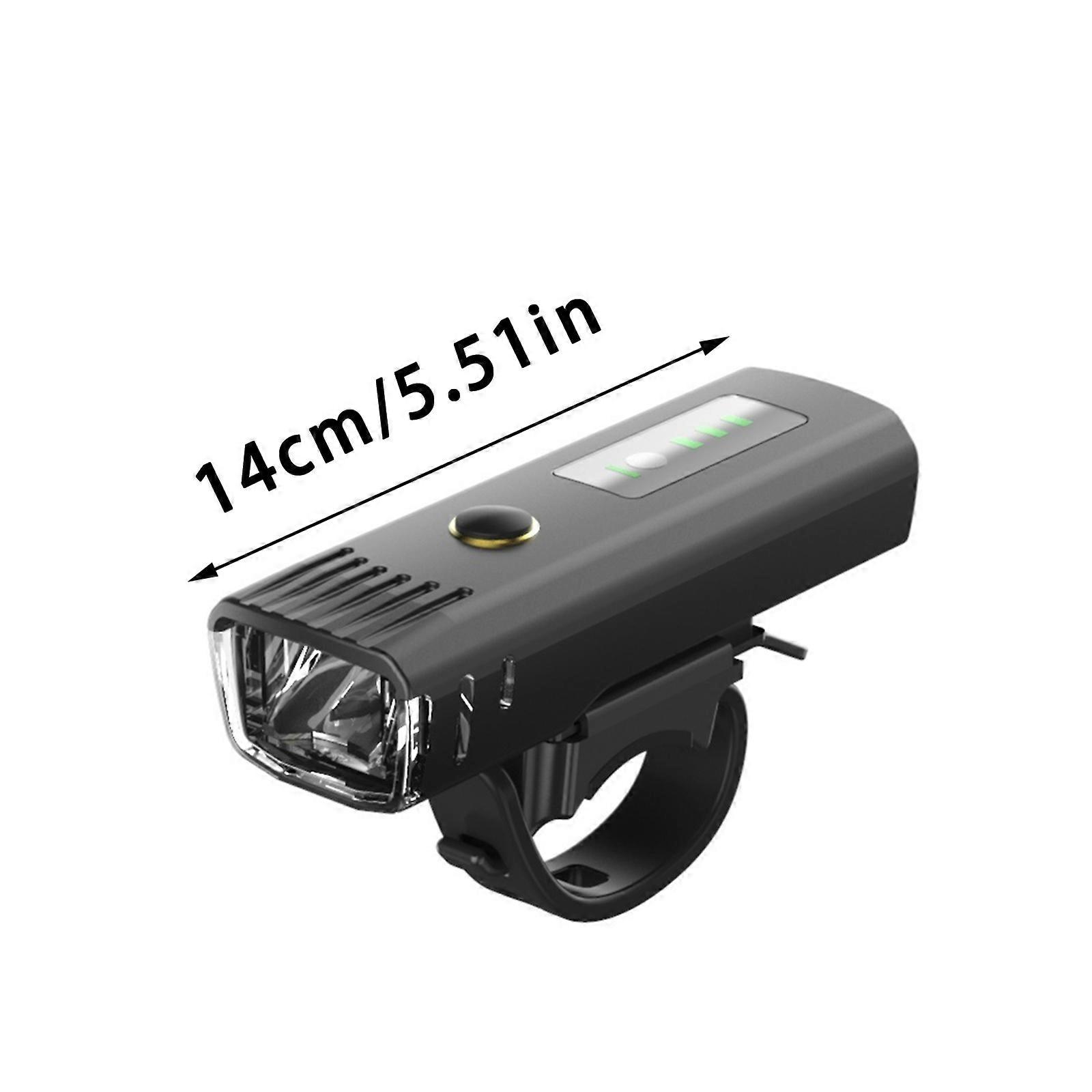 Bicycle Front Light Headlight Anti-glare Design USB Charging Rainproof 4 Operating Modes