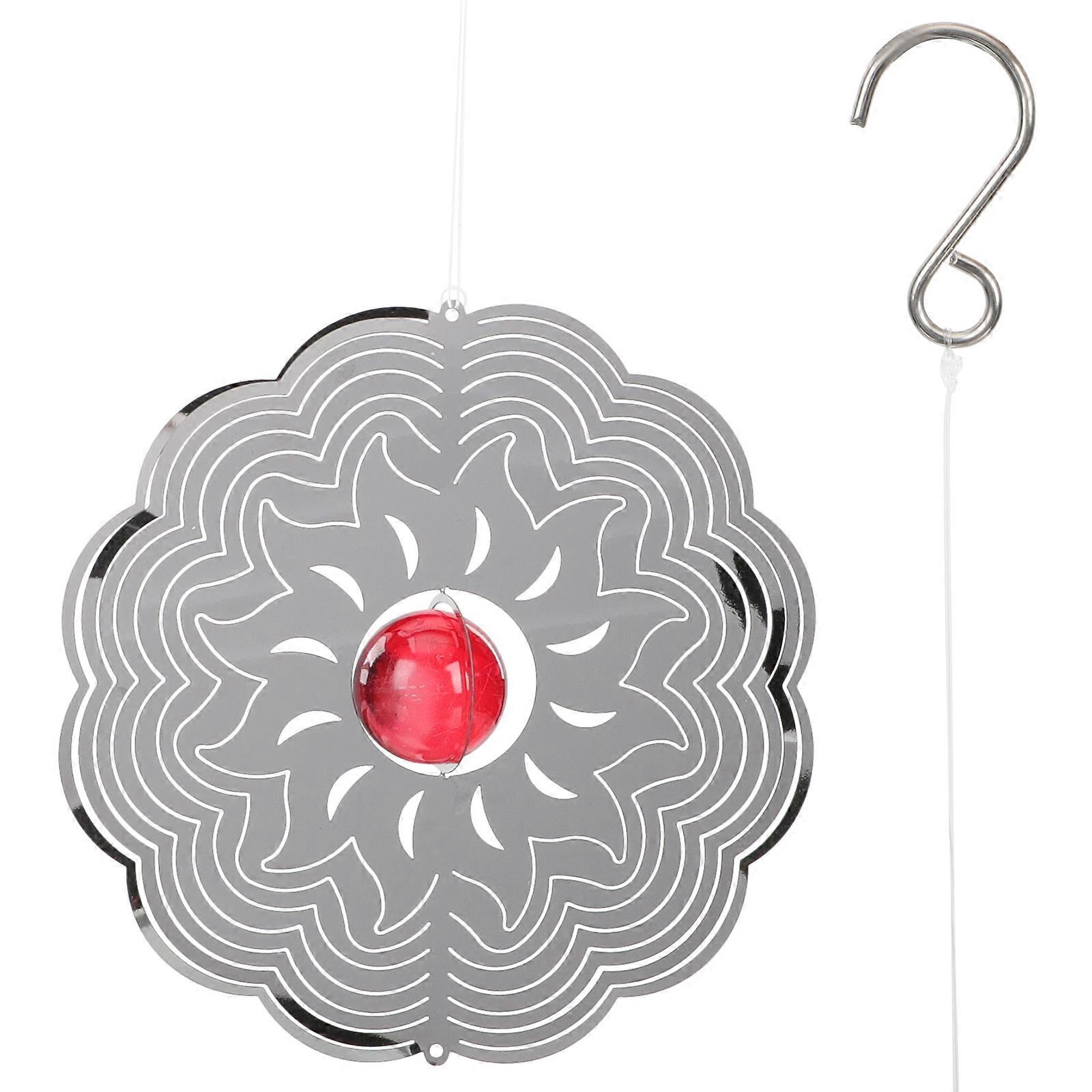 3D Wind Spinner for Garden Metal Hanging Wind Spinner Rotating Wind Chime for Yard