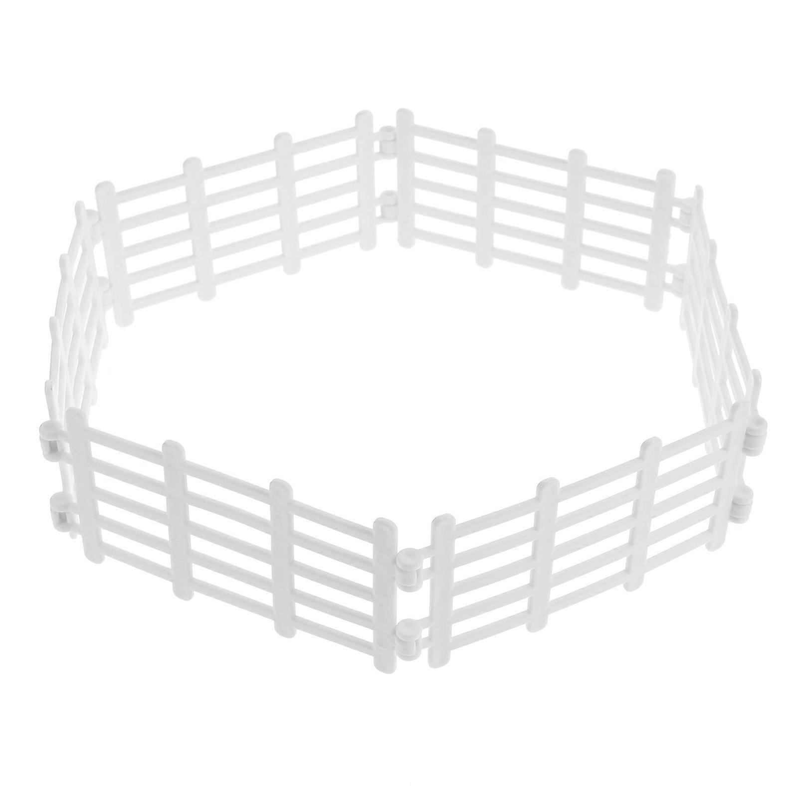 50pcs Modèle de clôture simulé Modèle de clôture simulé Décorations de clôture de ferme