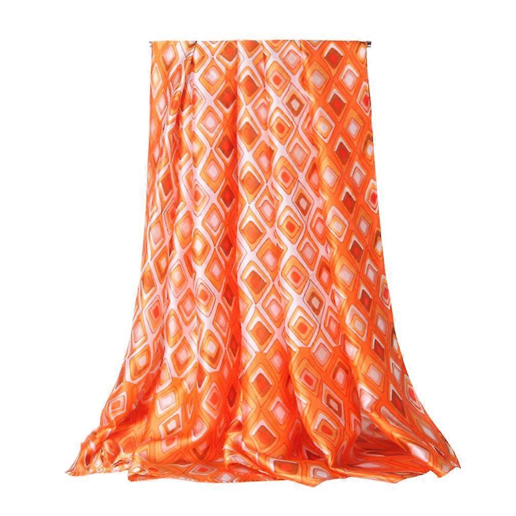 Silky Scarf Thin Lightweight Wraps Satin Scarf for Lady