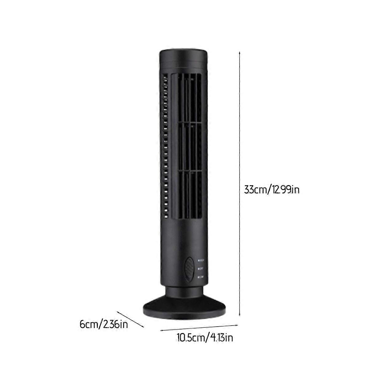 Tower Fan Mini Desktop Bladeless Fan, Student Office Home Vertical Desktop Fan, Suitable for Home Office and Bedroom