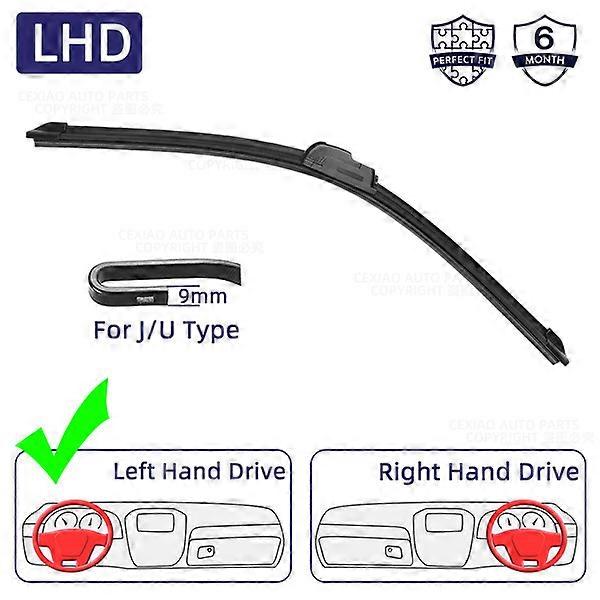 Car Wiper Blades J Hook Windscreen Wiper Automobile Windshield Wiper Soft Rubber 13" 18 19" 20" 21" 22" 24" 26"