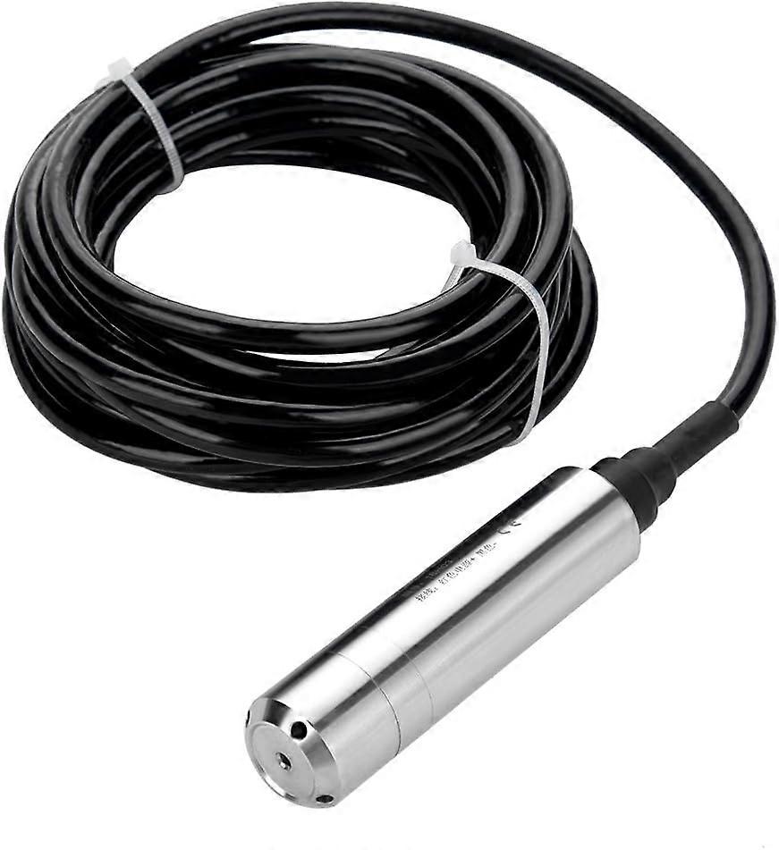 DC 24V 4-20mA Jet Level Liquid Water Sensor Transmitter to Detect 0-5m Range Depth