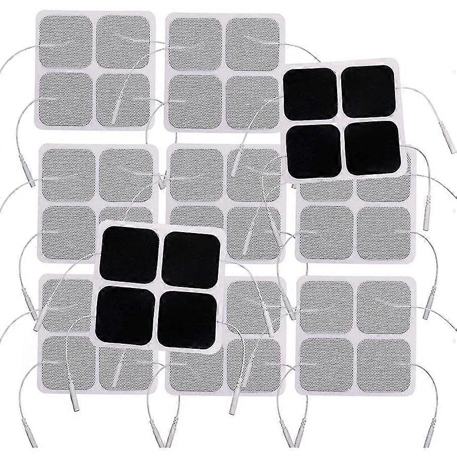 40 stk Tens Unit Pads, 2x2 elektroder for EMS muskelstimulator elektroterapi pads
